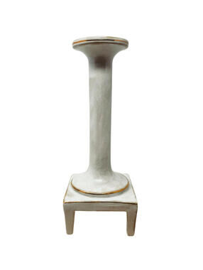 Studio B Pearlized White 13” Four-legged Candle Porcelan Holder Candlestick